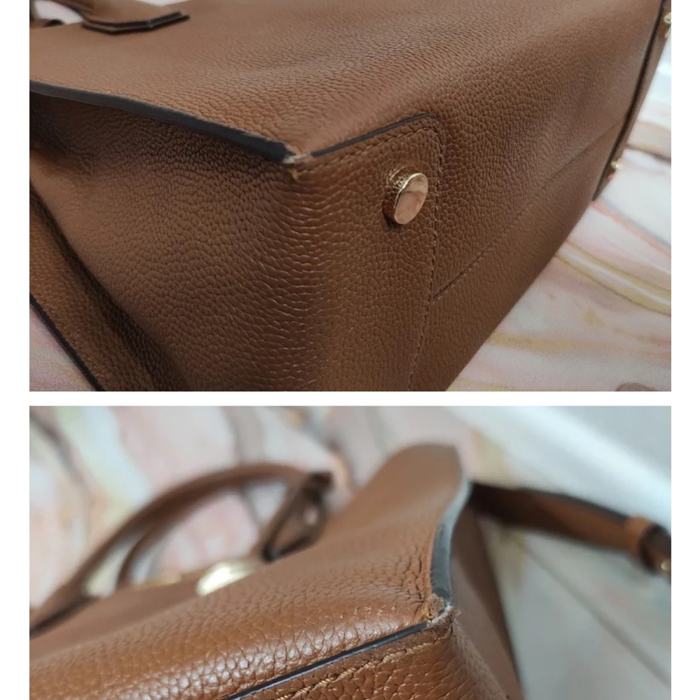 Michael Kors Mercer Large Pebbled-Leather Satchel /Tote Bag Luggage 30F6GM9T3L - Picture 5 of 6